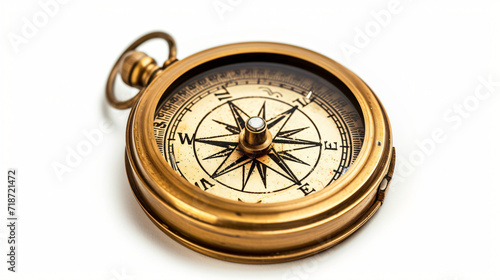 Antique golden compass