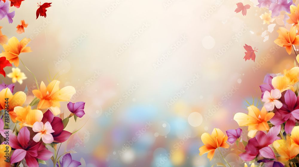 Macro. Floral wallpaper for the desktop postcard. Romantic soft gentle artistic image, free space for text.