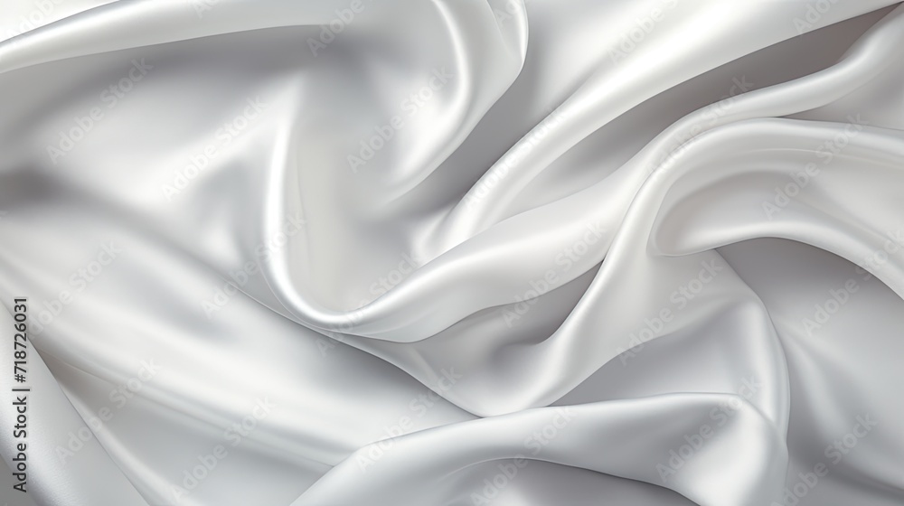 Obraz premium White gray satin texture. Generative AI