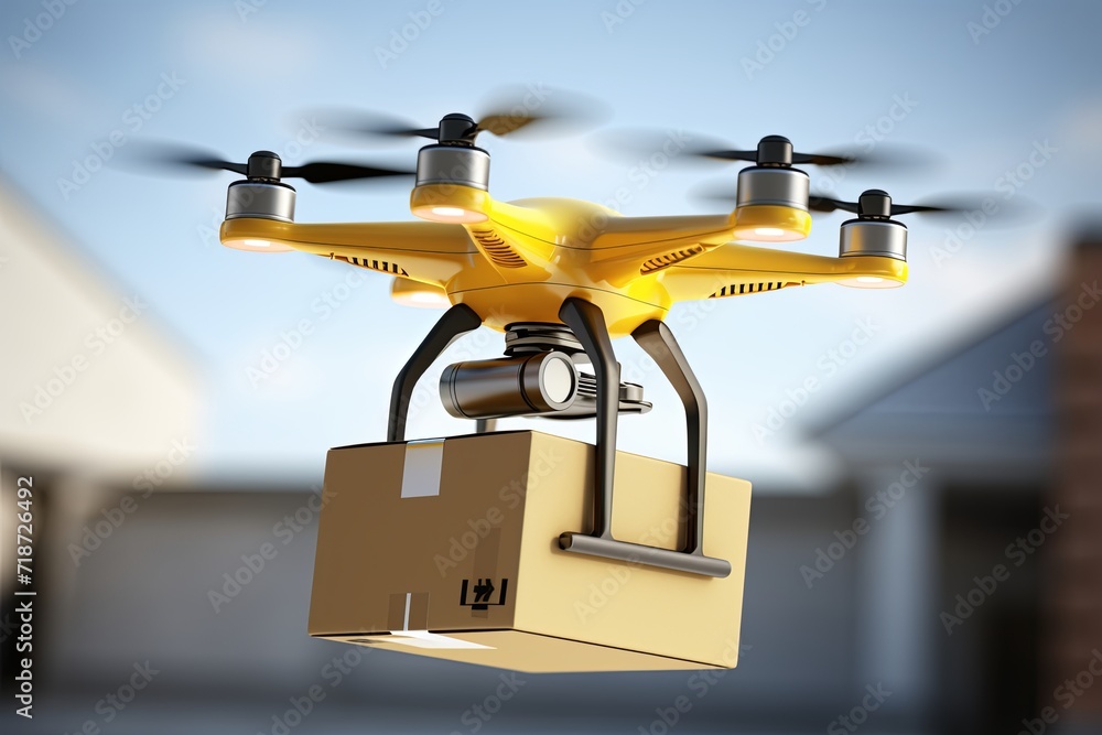 Package drone, renewable energy, smart green tech drone positioning systems artificial intelligence autonomous, unmanned delivery. Environment, deliver parcels packages, future of postal services. Package drone, renewable energy, smart green tech drone positioning systems artificial intelligence autonomous, unmanned delivery. Environment, deliver parcels packages, future of postal services.