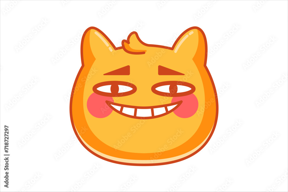 Cute Animal Expression Sticker Design Cute Animal Expression Sticker Design