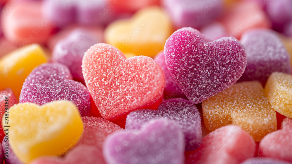 Pile of heart shape candy background concept. Close up image. Pile of heart shape candy background concept. Close up image.