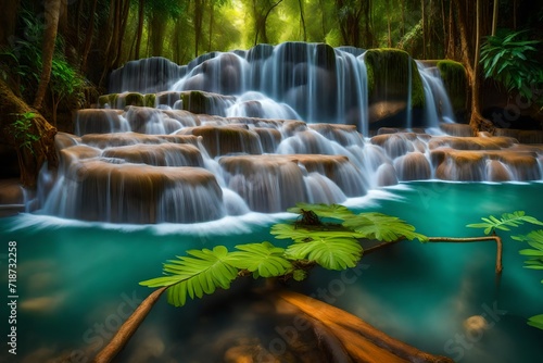 Huay Mae Kamin waterfall in Thailand waterfall is beautiful, do not lose any. © Muhammad