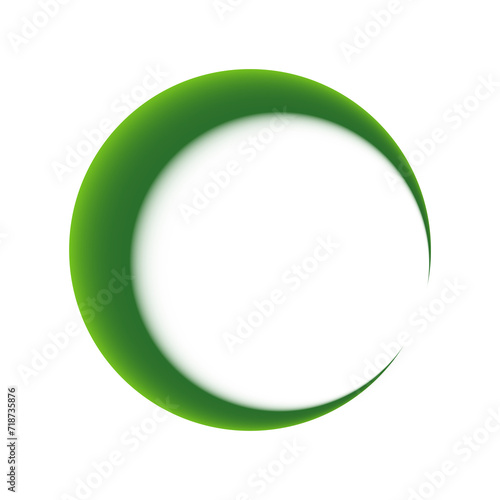 Green Circle Shadow Frame