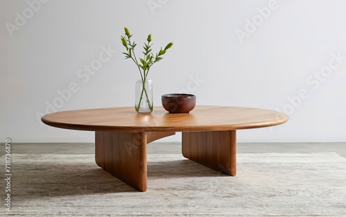 isolated coffee table on a white Clean background