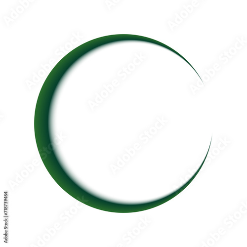 Green Circle Shadow Frame