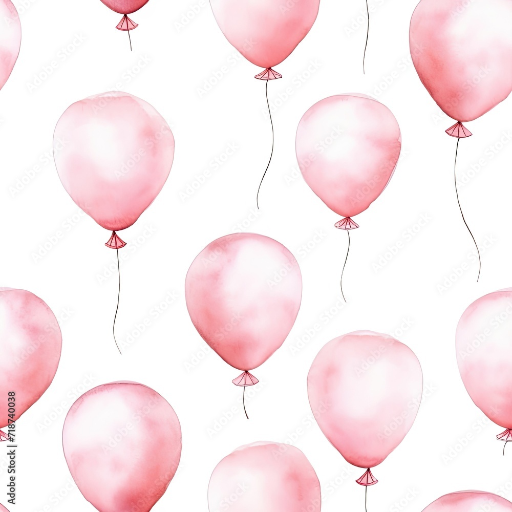 Vibrant Pink Balloons Floating in the Air for Celebration and Joy Vibrant Pink Balloons Floating in the Air for Celebration and Joy