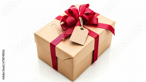 Gift box with a red bow