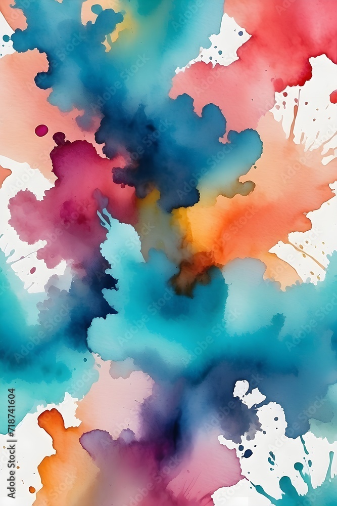 Obraz premium Abstract Captivating Watercolor Stains background