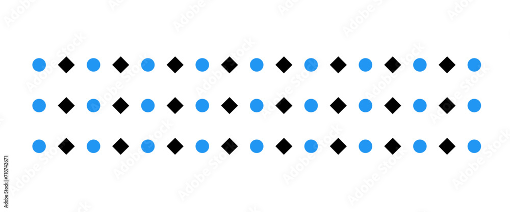 blue and black diamond and dot or circle design element vector blue and black diamond and dot or circle design element vector