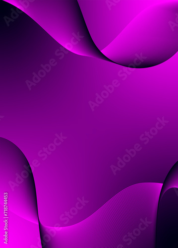 Abstract background vector pink, violet with dynamic waves for wedding design. Futuristic technology backdrop with network wavy lines. Premium template with stripes, gradient mesh for banner, poster