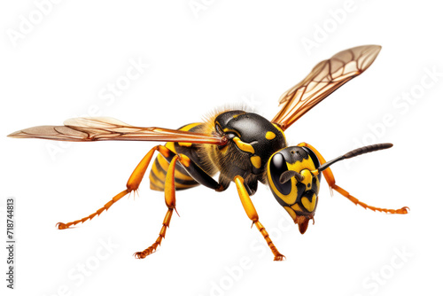 Wasp Isolated on Transparent Background