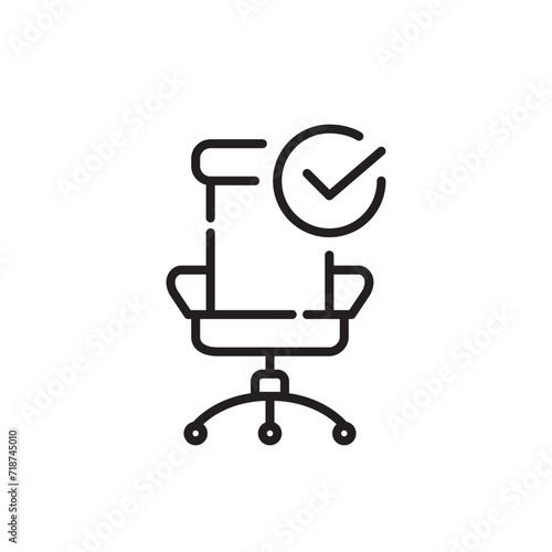 Hiring for an office vacancy. Human resources. Pixel perfect, editable stroke icon
