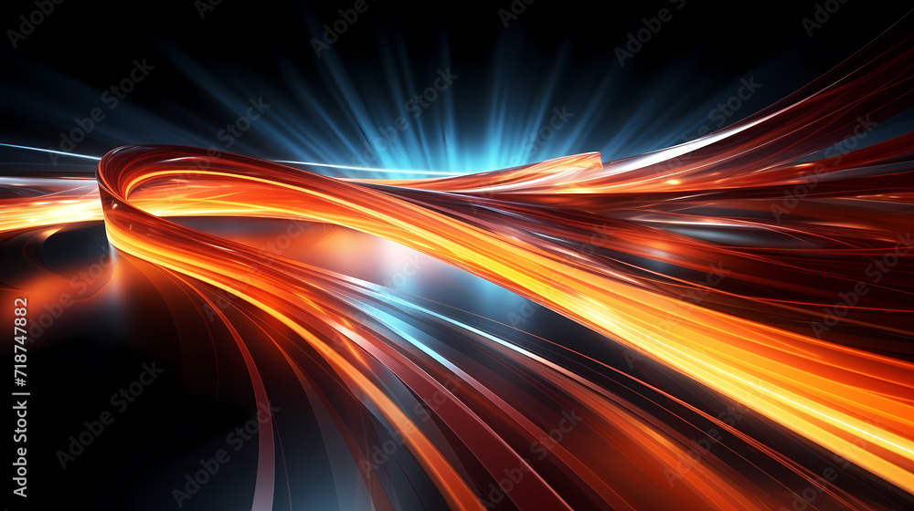 Neon speed abstract background, digital abstract background