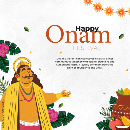 Happy Onam Poster - Traditi...