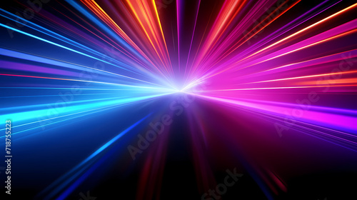 Line glowing motion blur illustration light background, energy neon light, effect bright line glowing motion blur © ma
