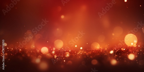 a bokeh background with red shiny lights and glitter