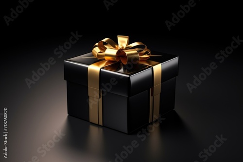 Gift on black background © Artur