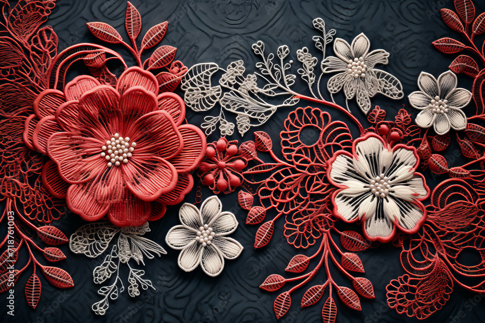 Close up of piece of art made of paper. Close up of piece of art made of paper.