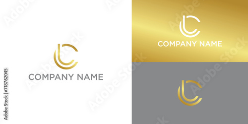 Letter LC, CL logo template