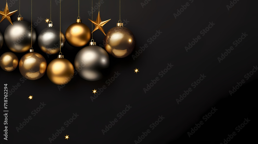 Luxurious Christmas balls on glowing bokeh background, Christmas and New Year minimalistic background Luxurious Christmas balls on glowing bokeh background, Christmas and New Year minimalistic background