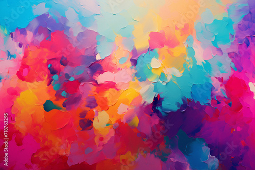 Bright abstract colorful background texture, paint wallpaper © Ana M