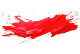 Red Color Beauty Isolated On Transparent Background