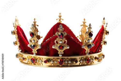 King Crown Isolated On Transparent Background