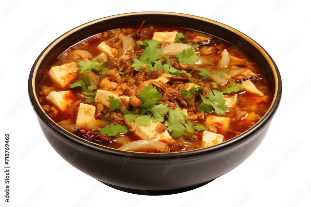 The Fiery Flavors of Sichuan Isolated On Transparent Background