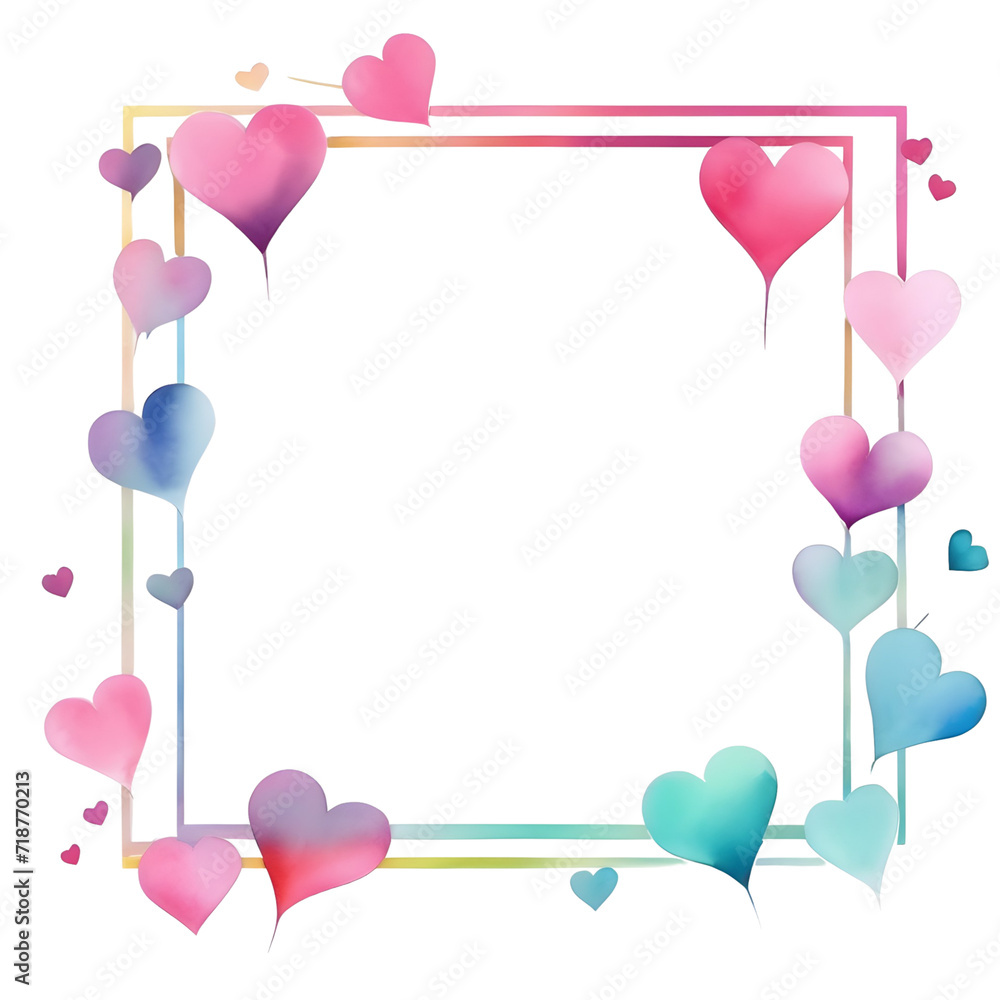 Love Border Frame, Valentine Frame Png Transparent Background
