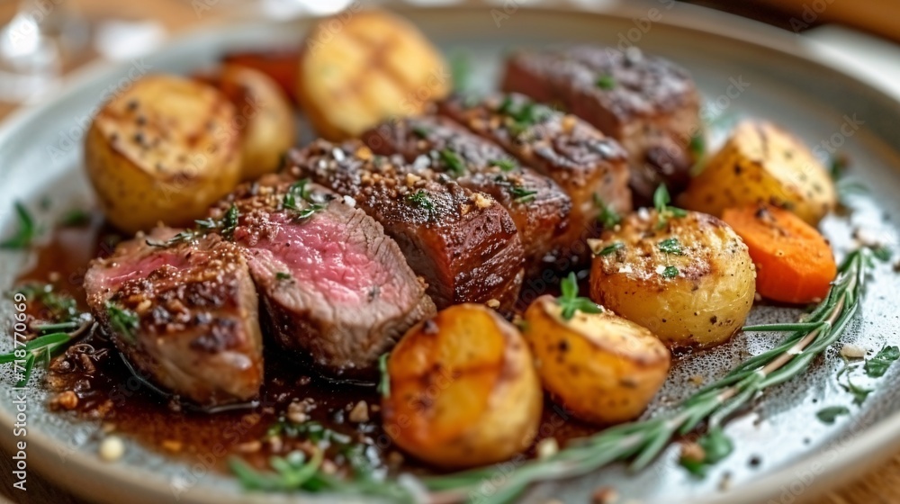 Steak and Potatoes: A Delicious Dinner for the Month of Love Generative AI Steak and Potatoes: A Delicious Dinner for the Month of Love Generative AI