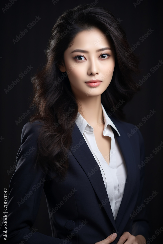 Smart Beautiful Asian Corporate Girls, Young Professional Female Employee, Smiling And Looking Confident, Pretty Corporate Girl, Generative Ai. Smart Beautiful Asian Corporate Girls, Young Professional Female Employee, Smiling And Looking Confident, Pretty Corporate Girl, Generative Ai.