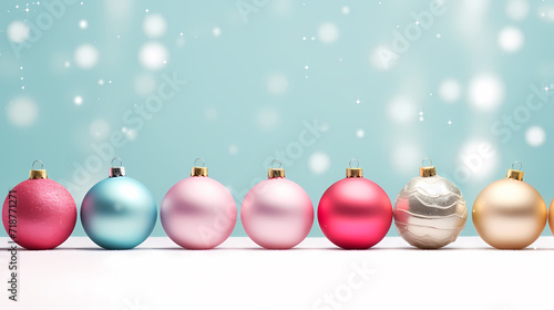 Luxurious shiny Christmas ball decoration, Christmas and New Year ornaments background