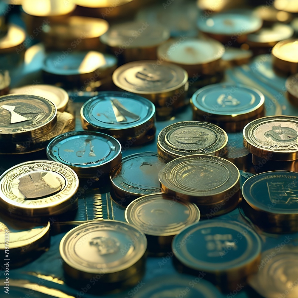 coins in a glass coins in a glass