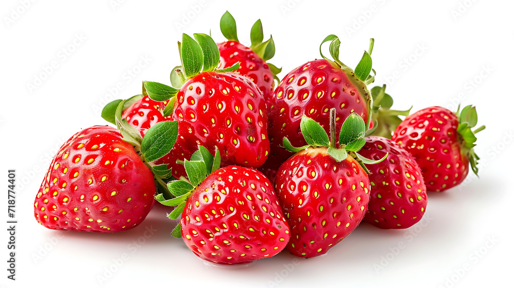 Strawberries isolated on white background. Strawberries isolated on white background.