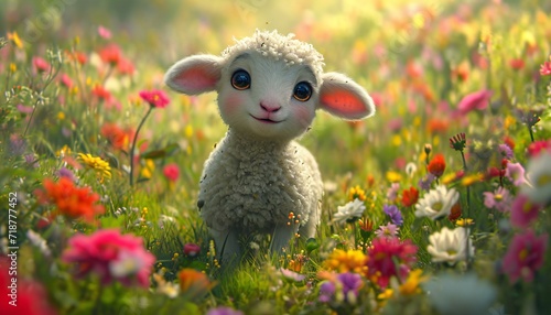 Sheep-tastic: A Cute and Cuddly Easter Bunny Alternative Generative AI