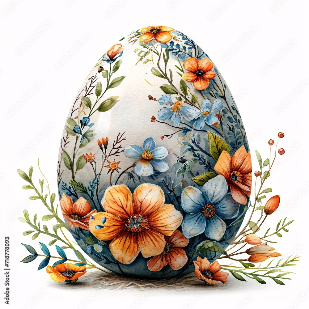 Flower Power: A Vibrant Egg Decoration for Spring Generative AI Flower Power: A Vibrant Egg Decoration for Spring Generative AI