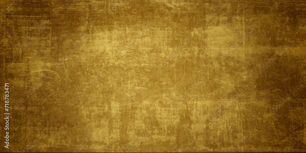 Obraz premium Sheet metal gold solid black background