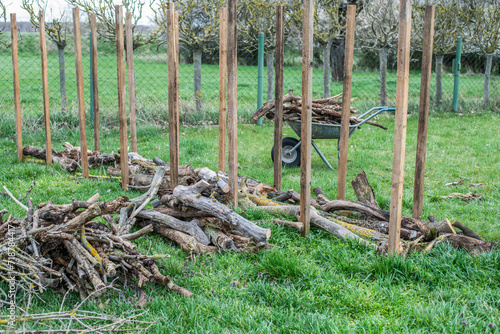 Wallpaper Mural Benjeshecke aus Totholz im Garten selber bauen Torontodigital.ca