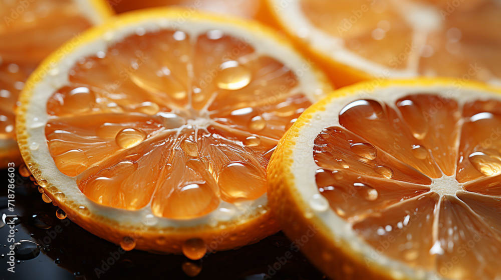 close up of orange slices close up of orange slices