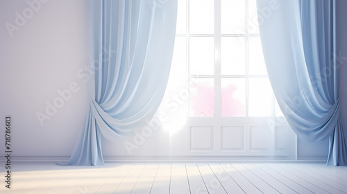 Empty room background, simple style interior design