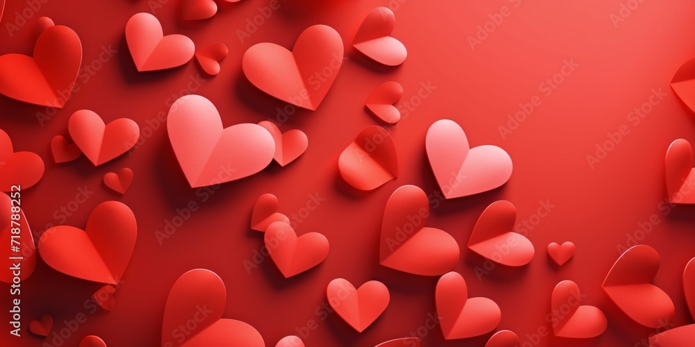 this red background has many many red hearts this red background has many many red hearts