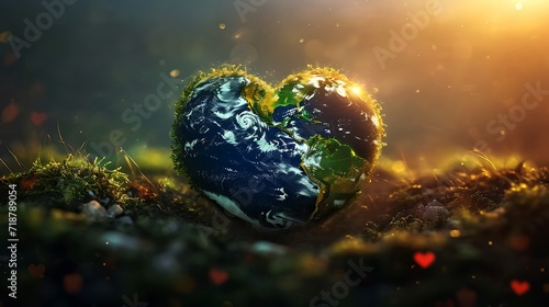 Earth Day background wallpaper  planet earth in nature  go green  ecology  plants