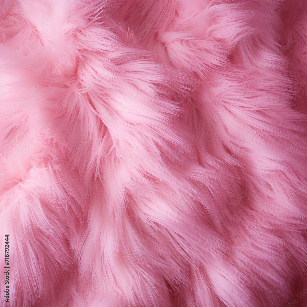 Texture, background. Fluffy pink fur of the animal. Close-up. Texture, background. Fluffy pink fur of the animal. Close-up.