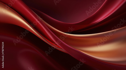 abstract burgundy with a golden glow background illustration 