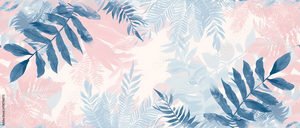Colorful seamless pattern with leaves Colorful seamless pattern with leaves