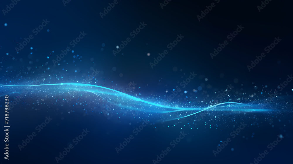 Obraz premium Digital technology particles abstract background, abstract analysis visualization