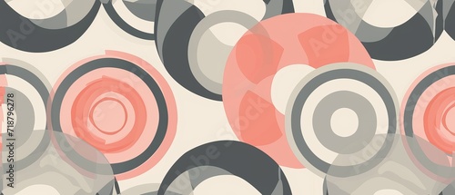 Abstract repetitive background with circles