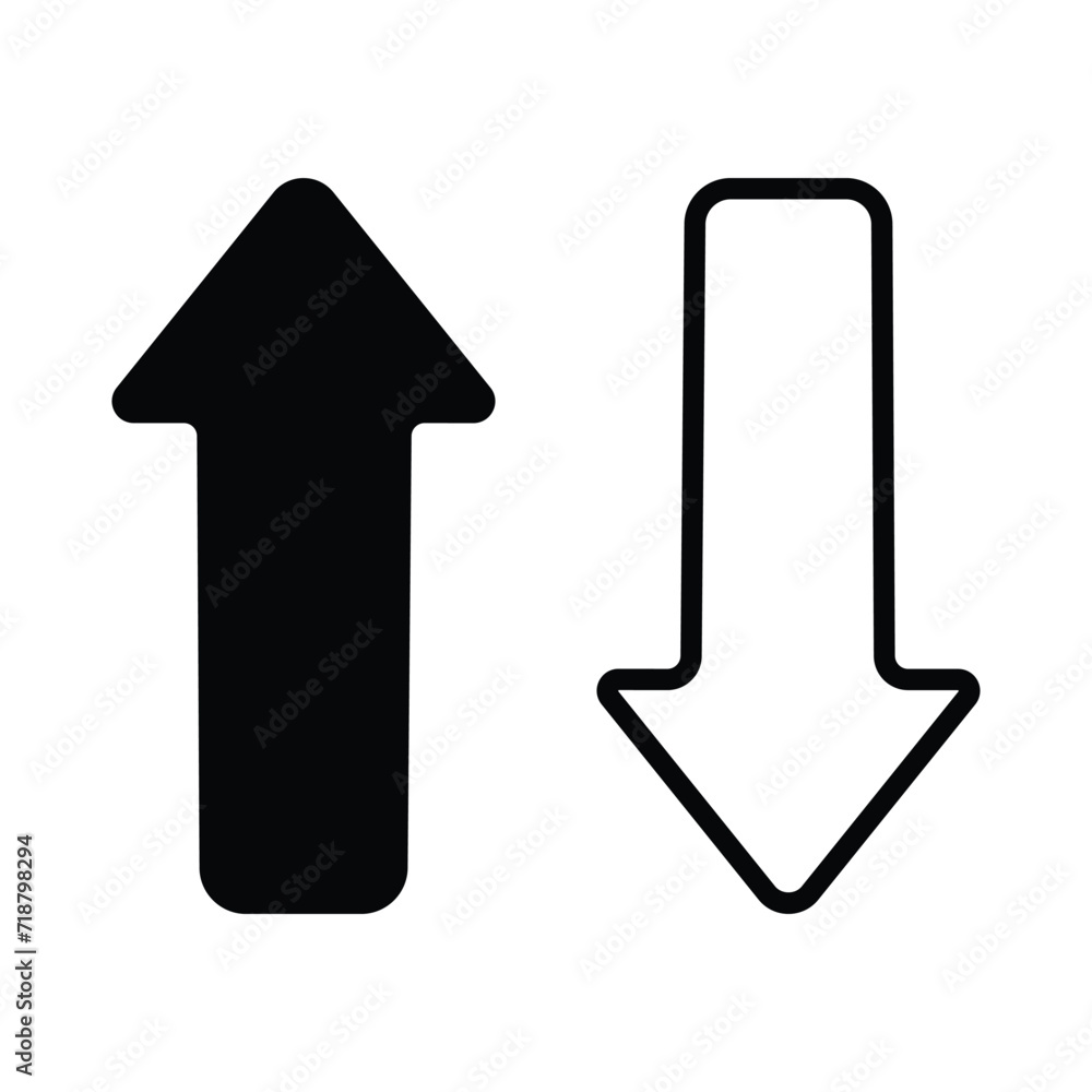 Direction icon isolate white background vector stock illustration Direction icon isolate white background vector stock illustration