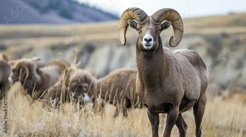 mountain sheep in the wild